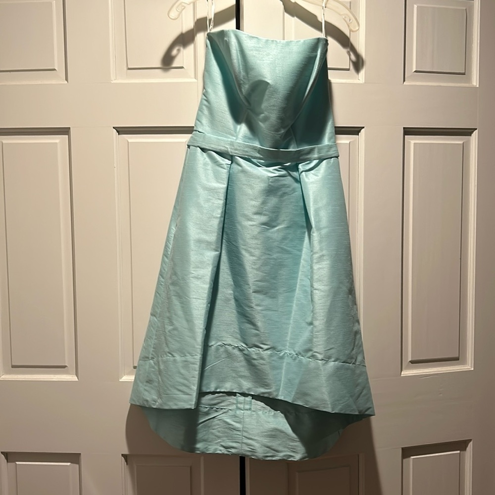 Strapless Alfred Sung high low dress